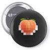 peach t Pin-back button