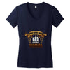 only loves her bed and her momma Women's V-Neck T-Shirt