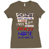 she is a crazy nurse Ladies Fitted T-Shirt