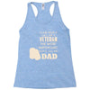 veteran dad 2 Racerback Tank