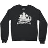roughin' it roughing trailer camping camp Crewneck Sweatshirt