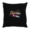 rainbow road Throw Pillow