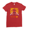 training to beat saiyan or at least warrior anime gym workout lifting Ladies Fitted T-Shirt