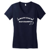 always lead by bad example Women's V-Neck T-Shirt