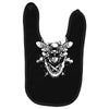 butter skull black Baby Bibs