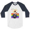 Ceremony of Love with Rainbow Colors 3/4 Sleeve Shirt