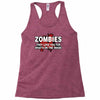 zombies love you, ideal birthday gift or present Racerback Tank