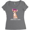 chihuahua mom Women's Triblend Scoop T-shirt