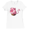 lion in a box Ladies Fitted T-Shirt