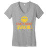 crazy about swahili Women's V-Neck T-Shirt