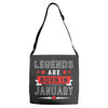Legends Are Born In January Adjustable Strap Totes