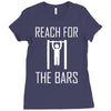 reach for the bars Ladies Fitted T-Shirt