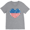 usa flag 2 V-Neck Tee