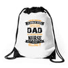 Super Cool Dad Of A Freaking Awesome Nurse Drawstring Bags