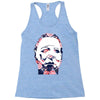 michael myers floral mask Racerback Tank