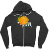 orange juice Zipper Hoodie