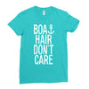 boat hair don't care Ladies Fitted T-Shirt