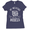 my weekend is all booked Ladies Fitted T-Shirt