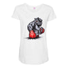 mma bulldog final Maternity Scoop Neck T-shirt