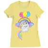 Pusheen the Cat Flying Ladies Fitted T-Shirt