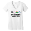 Stronger Together Women's V-Neck T-Shirt