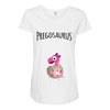 Pregosaurus Girl Maternity Scoop Neck T-shirt