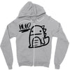 huh dinosaur Zipper Hoodie