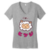 mouton kawaii Women's V-Neck T-Shirt