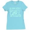 i ski like a girl Ladies Fitted T-Shirt