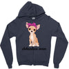 chihuahua mom Zipper Hoodie