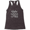 she's country from her cowboy boots Racerback Tank