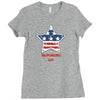 independence day 4th july star america american flag Ladies Fitted T-Shirt