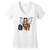 monster i will bee bat Women's V-Neck T-Shirt