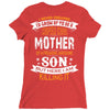 Super Cool Mother Of A Freaking Awesome Son Ladies Fitted T-Shirt