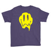 melting acid smiley face Youth Tee
