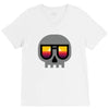 sunset skull V-Neck Tee