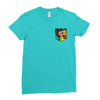 Flower Pocket Ladies Fitted T-Shirt