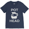 pot head coffee lover V-Neck Tee