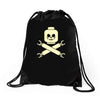 plastic block pirates Drawstring Bags