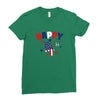 4th of July Ladies Fitted T-Shirt