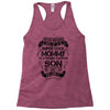 Super Cool Mommy Of A Freaking Awesome Son Racerback Tank