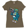 robot kicks Ladies Fitted T-Shirt