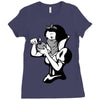 snow white Ladies Fitted T-Shirt