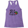 holly jolly christmas Racerback Tank