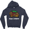 angry pumkin Zipper Hoodie