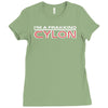 i'm a frakking cylon Ladies Fitted T-Shirt