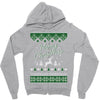 merry christmas ugly christmas sweater Zipper Hoodie