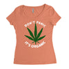 don't panic it's organic   marijuana Women's Triblend Scoop T-shirt