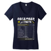 December Girl Facts Sagittarius Women's V-Neck T-Shirt