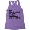 no. you're wrong Racerback Tank